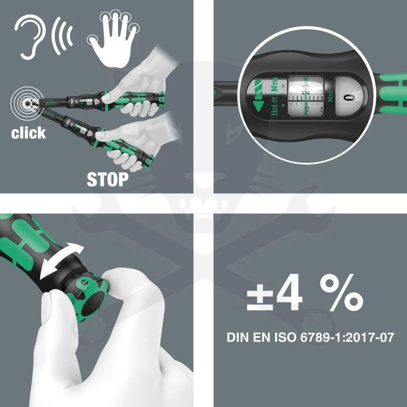 Nyomatékkulcs 2,5-25 Nm 1/4" - jobbos - Wera