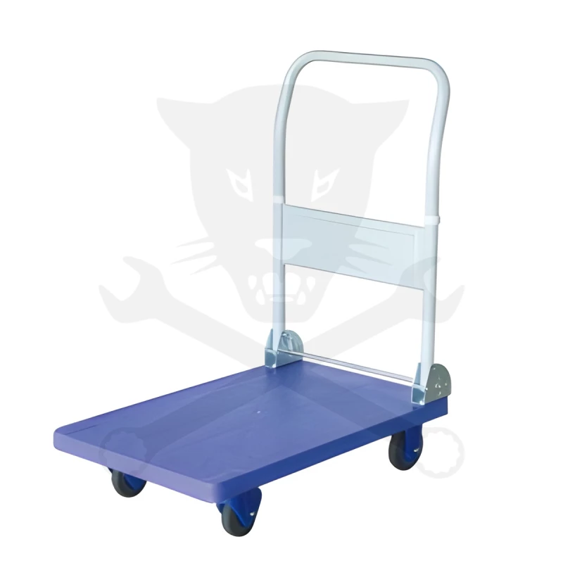 Kézikocsi 150 kg terhelhetőségű - MŰANYAG platóval - összecsukható