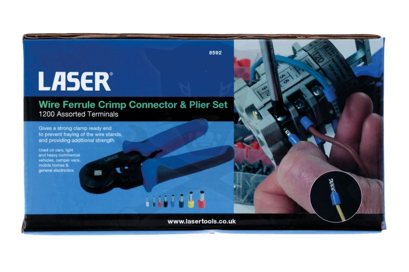 Fogó, saruzó - érvéghüvelyre DIN 0,5-10 mm2, 4 pofás - Laser