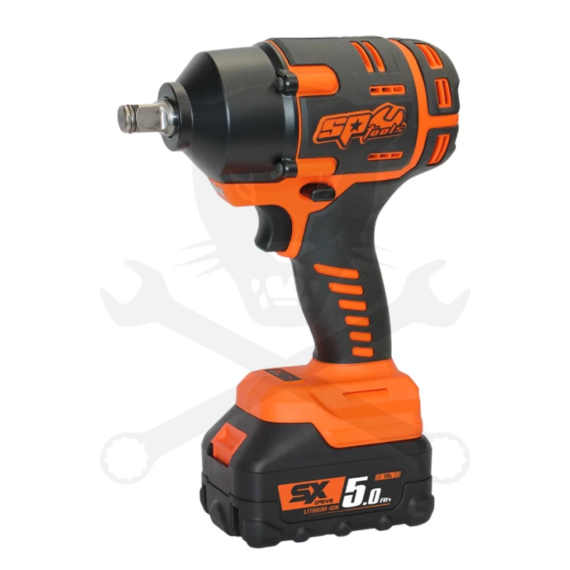 Ütvecsavarozó, akkus 18V 970 Nm 1/2" 1 db 5.0Ah + 5db fej - SP Tools