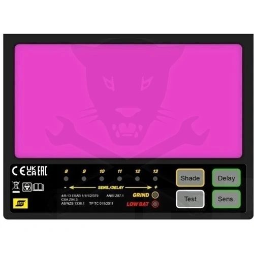 Hegesztőpajzs automata 50 x 100 mm 8-13 DIN - Savage A41 Sárga -