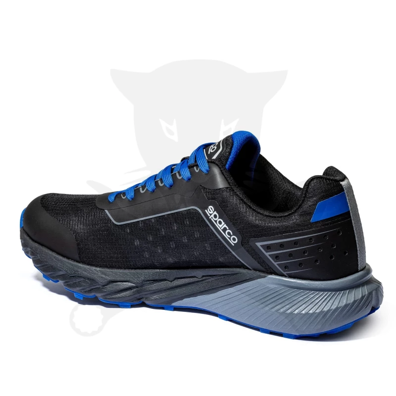 Munkacipő orrvédelem nélküli SPARCO - S-Park GAP O1 SR FO HRO Fekete-Kék 41