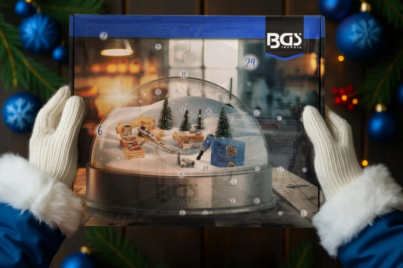 Karácsonyi szerszámkészlet ADVENTI KALENDÁRIUM 44 db-os - BGS