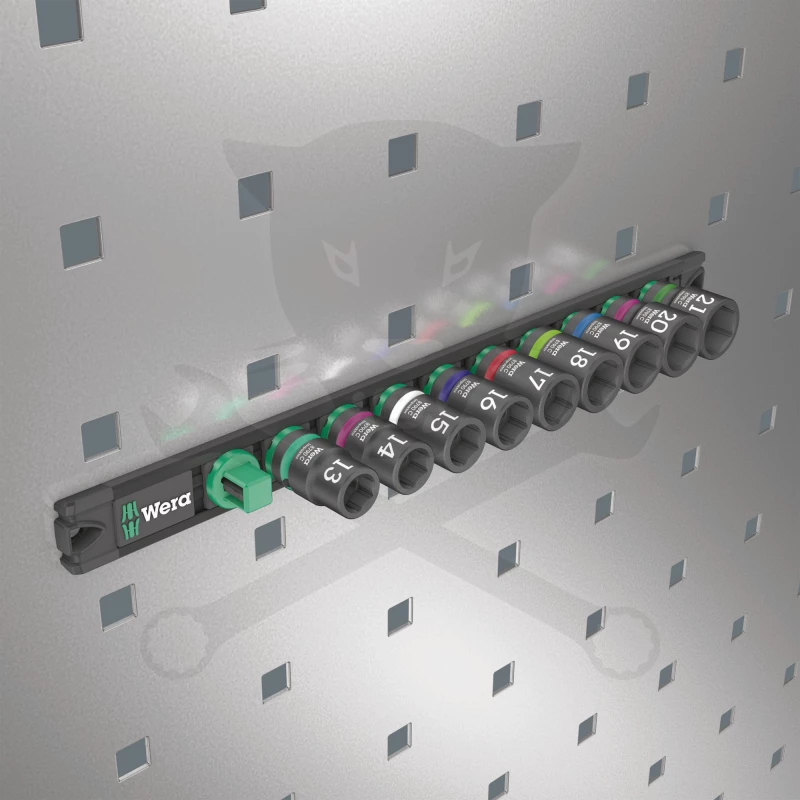 Légkulcsfej készlet 1/2" 9 db-os 13-21 mm Zyklop Impaktor - Wera