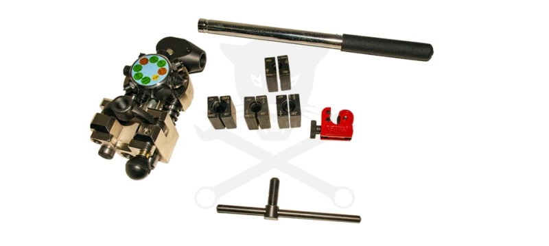 Fékcsőperemező készlet - profi - acél fékcsövek peremezésére