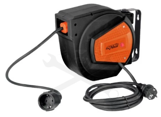 Kábeldob fali automatikus csévélődob 230V 15 +1 méter 3 x 1.5 mm2 - SP (SPCR15E)