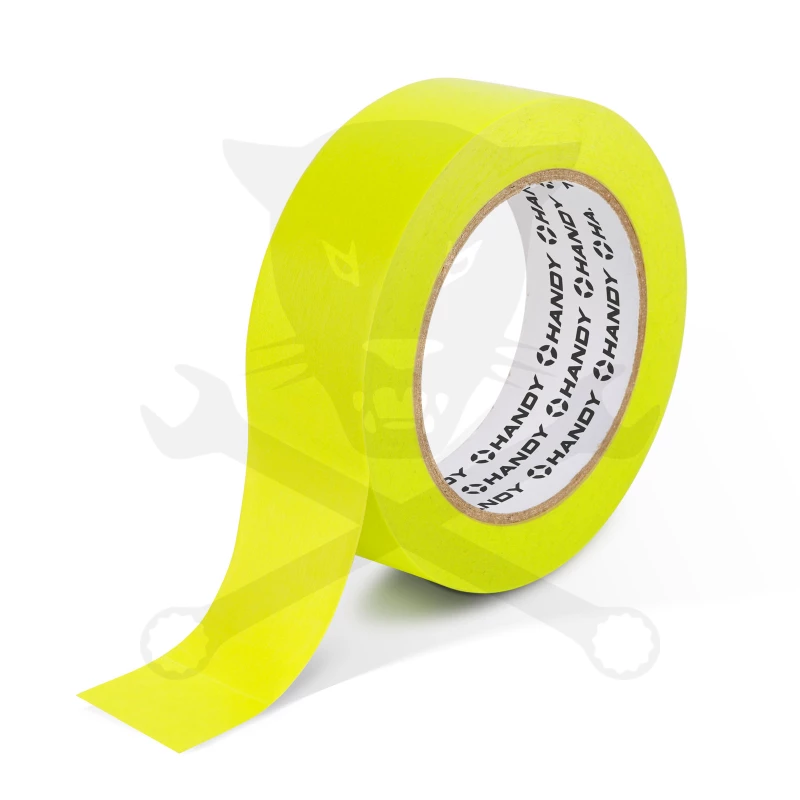 Maszkolószalag autóipari 24 mm x 50 m sárgászöld, hőálló - Handy