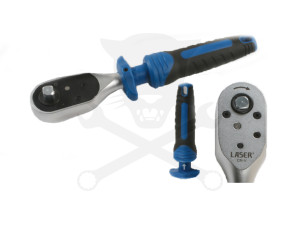 Racsnis hajtószár, átnyomós kétfunkciós gyorshajtós 3/8" 230 mm -AT18