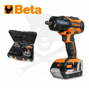 Ütvecsavarozó, akkus 18V 450 Nm 1/2" 2db 5.0Ah 196 mm - gyűrűs Beta (1984/18QM)