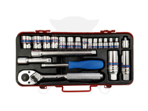 Dugókulcs készlet 1/4" - 3/8" 21 részes King Tony