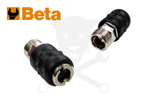 Levegős csatlakozó - gyorscsatlakozó anya - 1/2" KM GAS külsőmen.Beta(1917M-1-2)