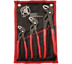 Fogó vízpumpa 3 db-os készlet nyomógombos - Kraftman