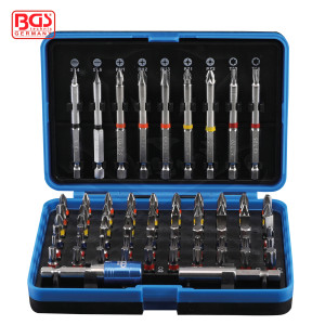 Bit készlet 71 db-os rövid + hosszú - színkódolt kivitel - BGS