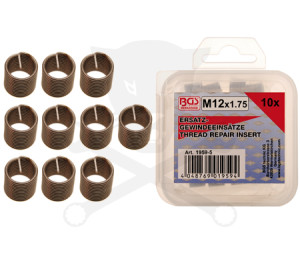 Menetjavító betét készlet M12x1,75 - 10 db-os BGS