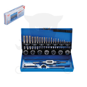 Menetfúró és menetmetsző készlet metrikus M3-M12 - 32 db-os