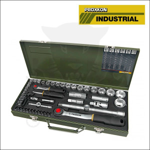 Dugókulcs készlet 1/4" - 1/2" 6 lap 4-32 mm 56 db-os PROXXON