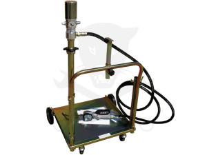 Mobil olajfeltöltő levegős dig. órával kompletten 200 literes