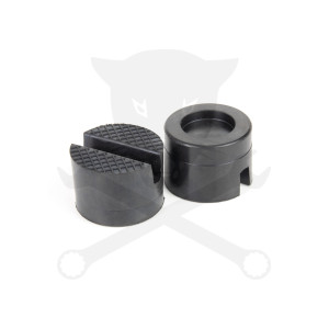 Gumipogácsa krokodil emelőhöz fekete 51/37 mm - hasított kivitel