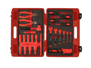 Dugókulcs készlet VDE 1000 V Szigetelt/Hibrid szerszám készlet3/8" 25 db-os