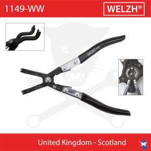 Fogó seeger spec.hajlított fejű - kerékagycsapágyakhoz - Welzh