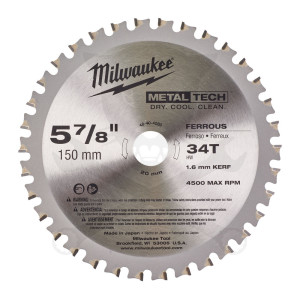 Körfűrészlap 150x1,6 fémhez - Milwaukee