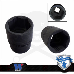 Lok-Typ Légkulcsfej - gépifej 1/2" 27 mm 6 lap alacsony - Welzh