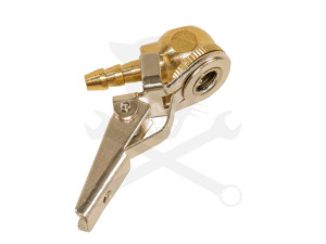 Gumiabroncs nyomásmérő-kerékfúvató-hoz szelepes töltőfej 6-os - döntött