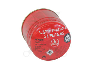 Gázpatron biztonsági szeleppel C200 Supergas 190g/330ml -Rothenberger