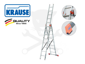 Alu lépcsőfokos sokcélú állólétra 3x 9 Fokos - CORDA-