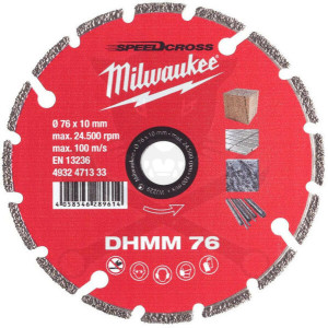 Vágókorong, gyémánt 76x10 mm SZEGMENTÁLT - Milwaukee