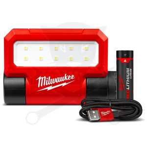 Szerelőlámpa akkus - 550 lm REDLITHIUM USB-s L4 FFL-301 - Milwaukee
