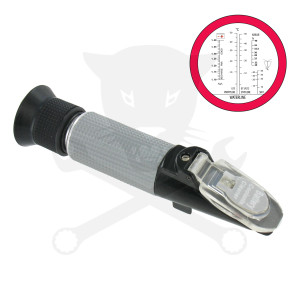 Refraktométer, 5 funkciós -ADBLUE- piros beépített LED lámpával Hubi