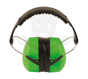 Fülvédő műanyag - "jólláthatósági" zöld