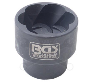 Kerékőr leszedő dugófej 1/2" rövid 22 mm-es BGS