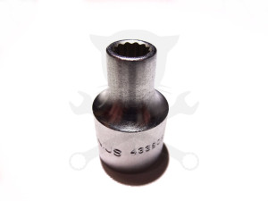 Dugókulcs - crowafej 1/2" 12 szög normál 08 mm Genius