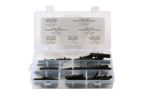 Műanyag üzemanyag rendszer tömlő-cső papa csatlakozó készlet 35 db