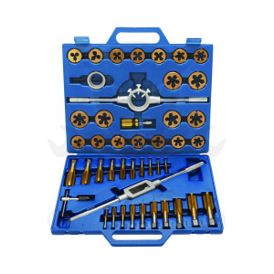 Menetfúró és menetmetsző készlet metrikus M6-M24 normál + finommenet 45 db