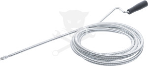 Csőtisztító spirál 5 méter x 10 mm - Fej átmérő: 20 mm - Kraftmann