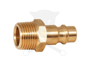 Levegős csatlakozó - gyorscsatlakozó apa - RÉZ - 3/8" KM - OLASZ