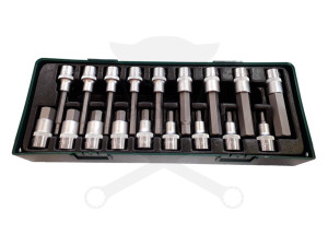 Rátűzőkulcs készlet 1/2" imbusz 5-19 mm Jonnesway