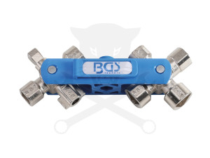 Kapcsolószekrény (karbantartó) kulcs 10 in 1-ben - BGS