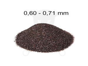 Szóróanyag normálkorund barna NK30 = 0,50 - 0,71 mm -25 kg