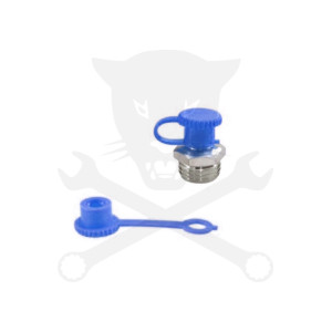 Zsírzógomb-kupak, porvédő, száras - kék