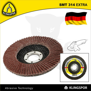 Csiszolótányér, lamellás 115 mm P60 - acél és színesfém - Klingspor