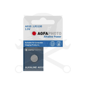Elem 1.5V - LR1130, LR54, AG10 gombelem - AgfaPhoto (AGFA-LR1130-A)