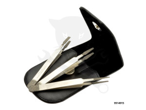 Kábelcsatlakozó gyémánt-tisztító 3 db csipesz készlet apa sarukhoz-Pichler