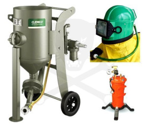 Homokfúvó gép, IPARI tartályos 60L komplett felszereltség - Clemco