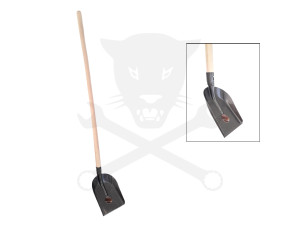 Rakodó lapát 100-as 25 cm - nyelezett - szürke