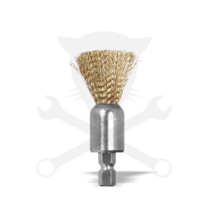 Pichler tartozék porlasztó fészek fenék kefe - sárgaréz 17 mm-es