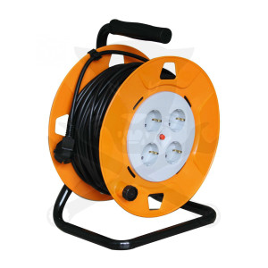 Kábeldob 25 m - IP20 gumi kábel 3 x 1.5 mm2 - 2300W (HJR 4-25/1,5)